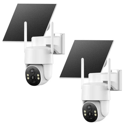 [Techvibes]4G Solar Powered Digital Security Camera with 4MP HD Lens, Color Night Vision, Built-In Cellular Card, Remote Monitoring, IP65 Protection, No Wifi Outdoor Camera for Farm/Home (4G LTE Data Service Requires Activation)